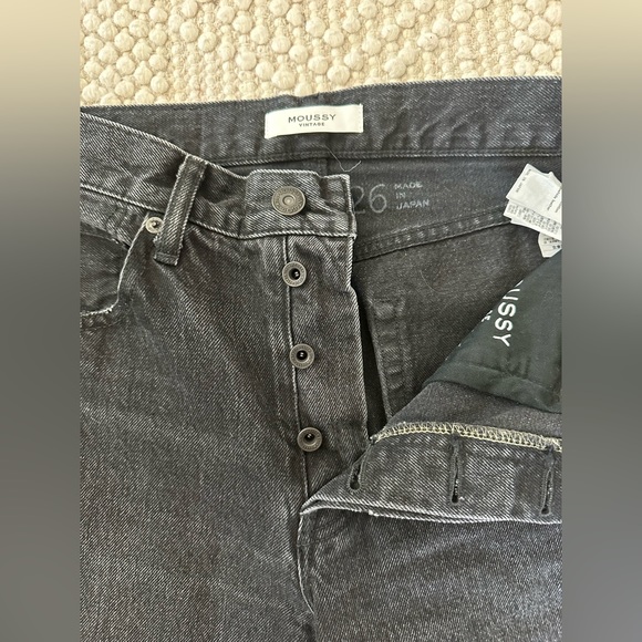 MOUSSY Vintage black, boot leg jeans - Picture 3 of 9